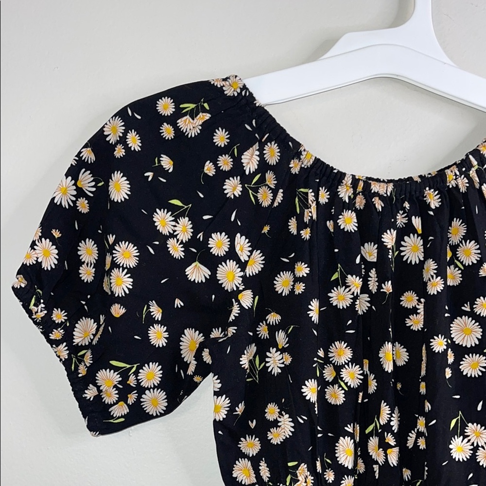 Cat & Jack GIRLS Black Dress with Daisies NWT Size 8 (Medium) #2 - Picture 3 of 9